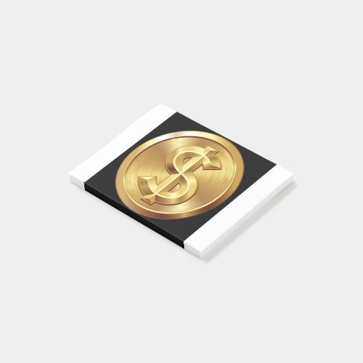 Dollar-teken Post-it® Notes (Schuin)