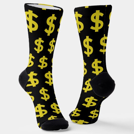 Dollar-teken Sokken (Gebogen)