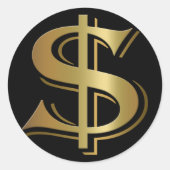 Dollar teken Stickers (Voorkant)
