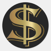 Dollar teken Stickers