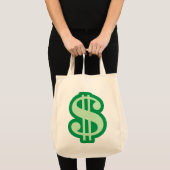 Dollar-teken Tote Bag (Voorkant (product))