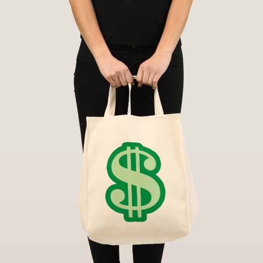 Dollar-teken Tote Bag (Voorkant (product))
