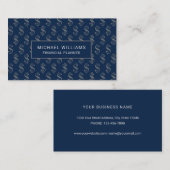 Dollar Tekenen Patroon Financial Professional Visitekaartje (Voorkant / Achterkant)