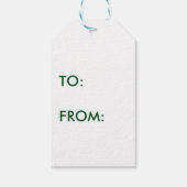 Dollar-tekens Cadeaulabel (Achterkant)