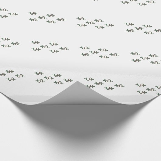 Dollar-tekens Cadeaupapier (Hoek)