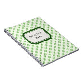 Dollar-tekens op groen met label notitieboek (Rechterzijde)