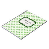 Dollar-tekens op groen met label notitieboek (Linkerzijde)