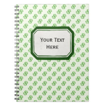 Dollar-tekens op groen met label