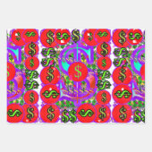 Dollar $tekent Geld Inpakpapier Vel (Voorkant 3)