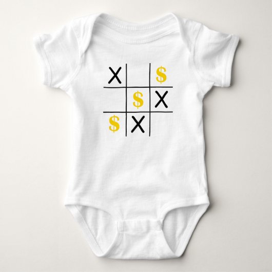 Dollar Tic Tac Toe Romper (Voorkant)