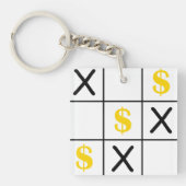 Dollar Tic Tac Toe Sleutelhanger (voorkant)
