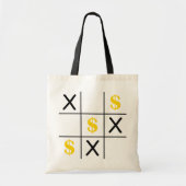 Dollar Tic Tac Toe Tote Bag (Voorkant)