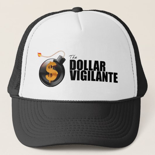 Dollar Vigilante Cap W/Logo Text Trucker Pet (Voorkant)