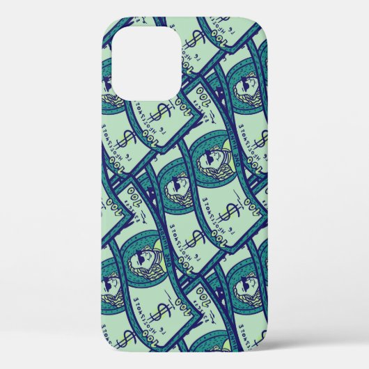 Dollarbankbiljetten: Naadloos geldpatroon Case-Mate iPhone Case (Achterkant)