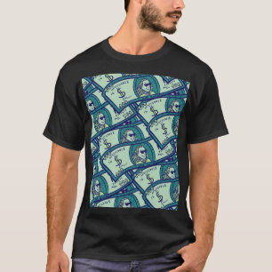 Dollarbankbiljetten: Naadloos geldpatroon T-shirt