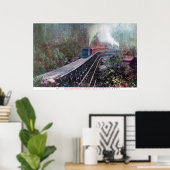 Dollarhide Trestle, Shasta Route, Southern Pacific Poster (Thuiskantoor)