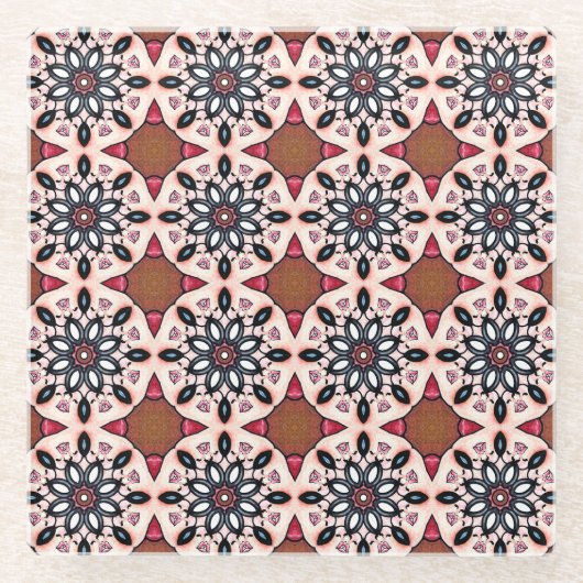 Dollars and Diamonds Glazen Onderzetter (Voorkant)