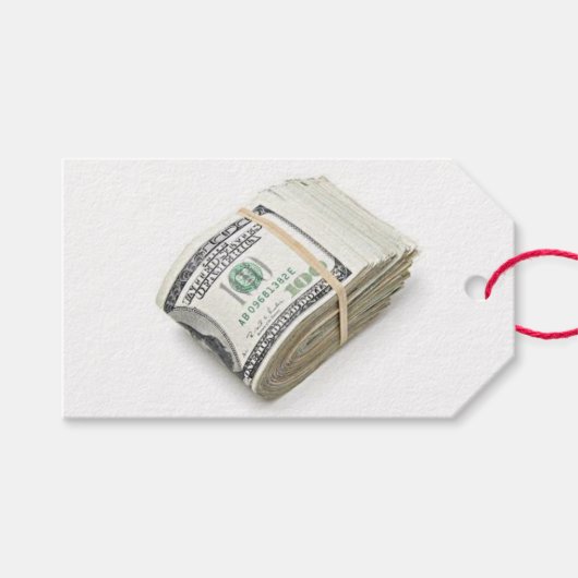 Dollars Cadeaulabel (Voorkant (Horizontaal))