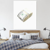 Dollars Canvas Afdruk (Insitu (Slaapkamer))