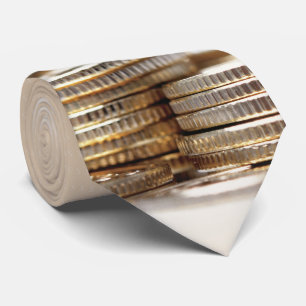 Dollars Coins Pattern Stropdas