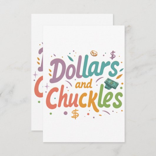 Dollars en grinniken kaart (Voorkant / Achterkant)