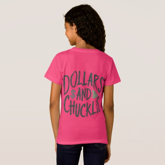 Dollars en grinniken t-shirt (Achterkant volledig)