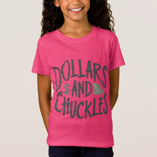 Dollars en grinniken t-shirt (Voorkant)