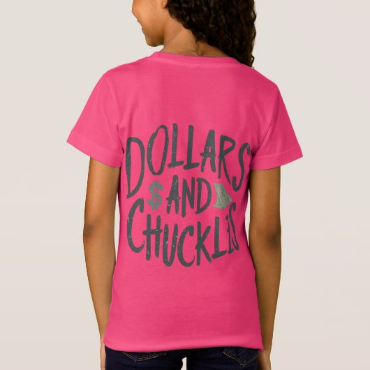 Dollars en grinniken t-shirt (Achterkant)