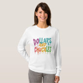 Dollars en grinniken t-shirt (Voorkant volledig)