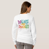 Dollars en grinniken t-shirt (Achterkant volledig)