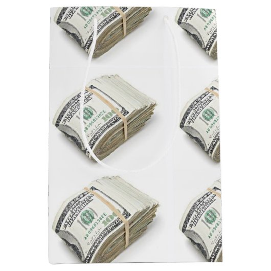 Dollars Medium Cadeauzakje (Voorkant)