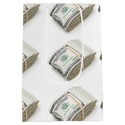 Dollars Medium Cadeauzakje (Achterkant)