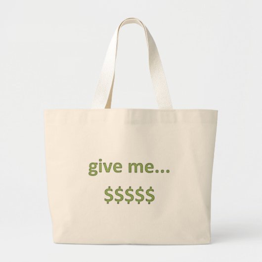 Dollars Retro Style 4 Grote Tote Bag (Voorkant)