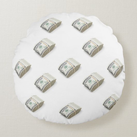Dollars Rond Kussen (Voorkant)