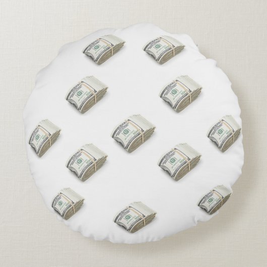 Dollars Rond Kussen (Achterkant)