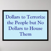 Dollars to Terrorize the People Poster (Voorkant)