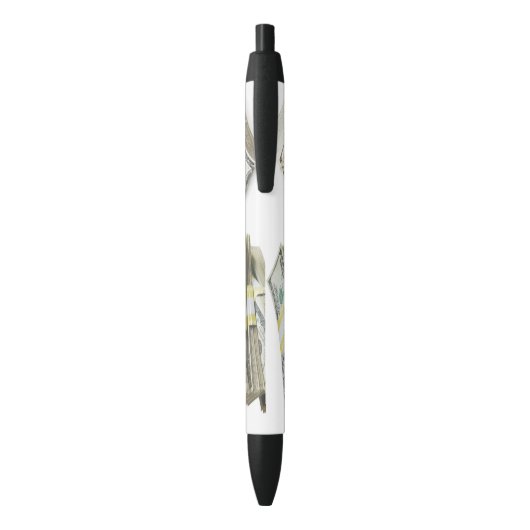 Dollars Zwarte Inkt Pen (Achterkant (Verticaal))