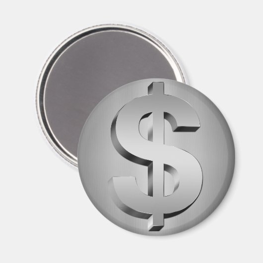 dollarsymbool magneet (Voorkant / Achterkant)