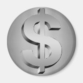 dollarsymbool magneet (Voorkant)