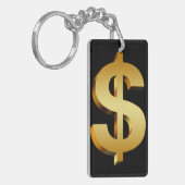 Dollarsymbool Sleutelhanger (Voorkant Links)