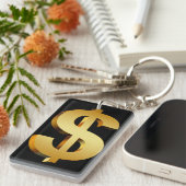 Dollarsymbool Sleutelhanger (Voorkant Rechts)
