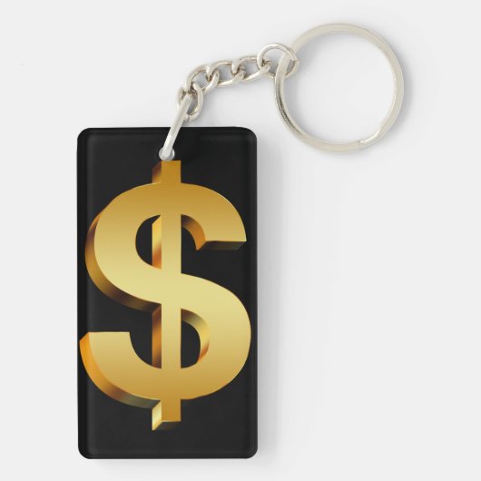 Dollarsymbool Sleutelhanger (achterkant)