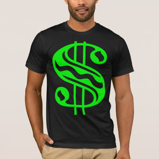 Dollarteken - Groen T-shirt (Voorkant)