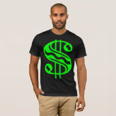 Dollarteken - Groen T-shirt (Voorkant volledig)