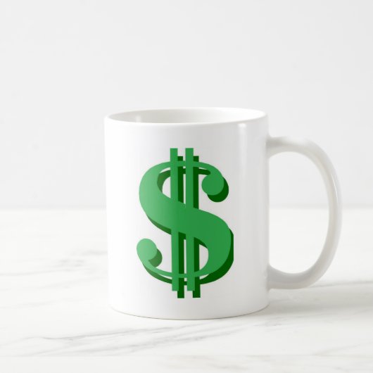 dollarteken koffiemok (Rechts)