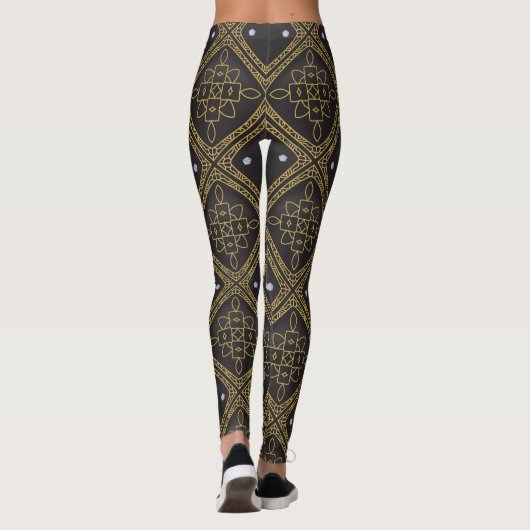 Dollartekens en diamanten leggings (Achterkant)
