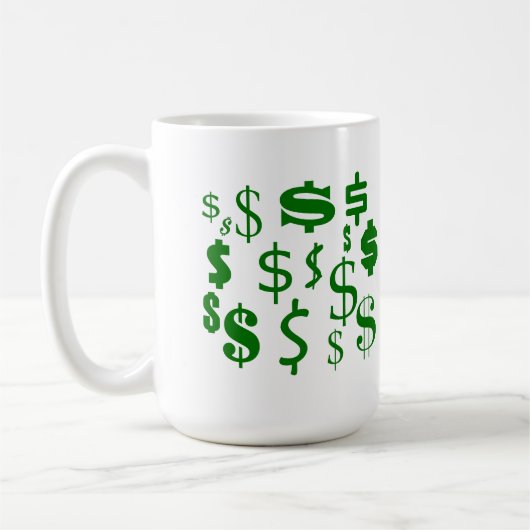 Dollartekens Koffiemok (Links)