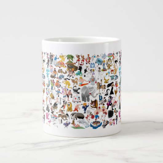 Dolle Animatie Grote Koffiekop (Voorkant)