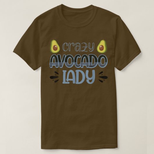Dolle Avocadolady228 T-shirt (Design voorkant)