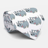 dolle baby neushoorn stropdas (Opgerold)